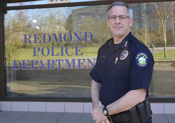 Redmond Police Chief Ron Gibson’s last day on the job will be Thursday. He has worked in law enforcement for 36 and a half years.