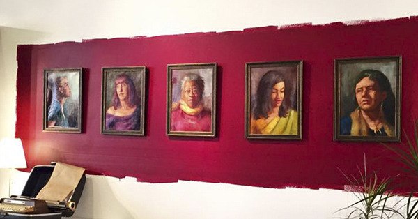Portraits of the five artists featured in VALA Eastside’s [R]evolution installation. From left: Rebecca DeVere