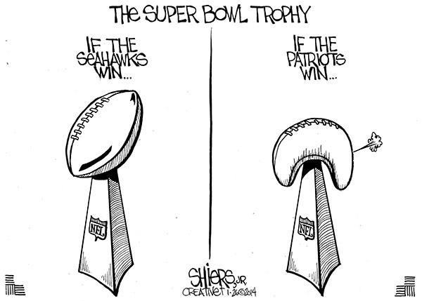 The Super Bowl Trophy | Editorial Cartoon
