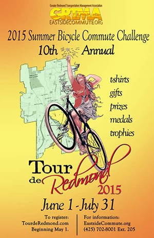 The Tour de Redmond will run from June 1 to July 31.