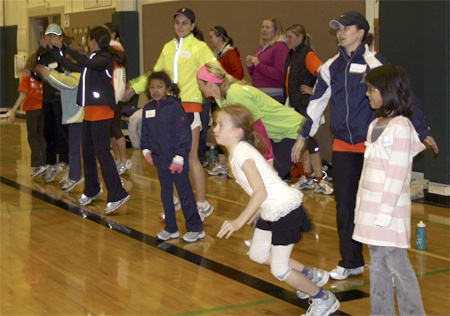 Students in the Girls on the Run program