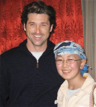 Stephanie Chao poses with actor Patrick Dempsey of “Grey’s Anatomy.” Chao