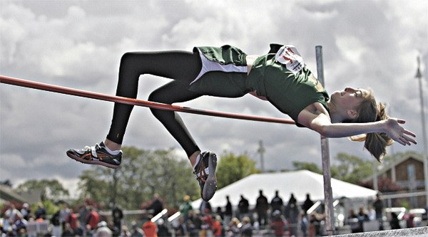 Redmond High senior Katie Lord has her sights set on gold this spring after finishing second last year in the 4A state high jump competition.