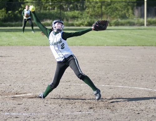 Redmond's Melissa White pitched well in relief for the Mustangs on Tuesday night