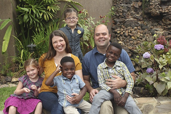 The Boyer family in the Democratic Republic of the Congo in August.
