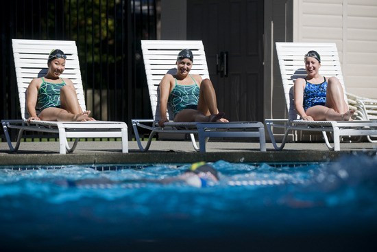 Redmond High School girls' swim captains
