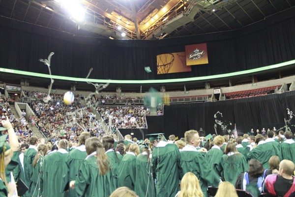 Redmond High School honored nearly 500 graduates at Tuesday's commencement ceremony at KeyArena.