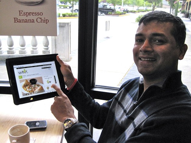 Yubit CEO Ivan Joseph demonstrates the use of the Yubit.com homepage which features special offers