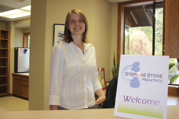 Amy Adkins-Dwivedi opened Stepping Stone Pediatrics in June. She accepts patients with health insurance and also offers a direct-care plan.