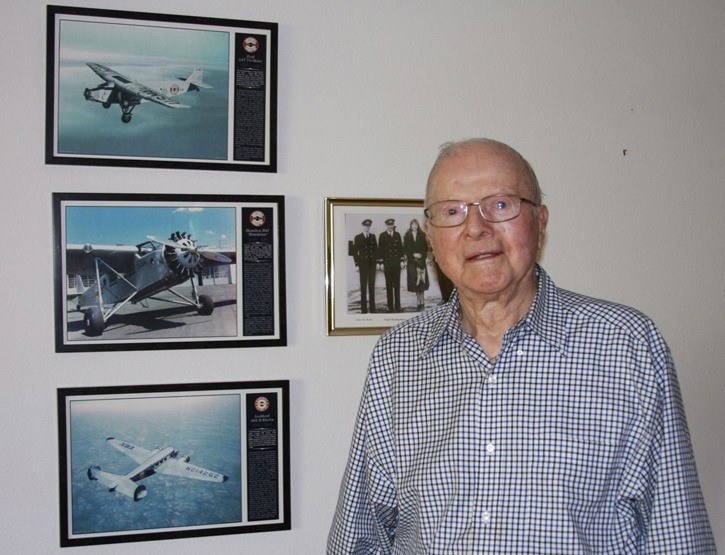 Emerald Heights resident Captain Joseph Kimm celebrated his 100th birthday last Thursday after receiving word that he will be inducted into the Minnesota Aviation Hall of Fame.