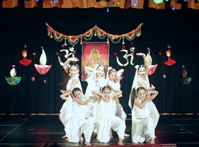 Children perform in a past Redmond Ridge Diwali event. Tomorrow’s celebration will take place at Rosa Parks Elementary School.