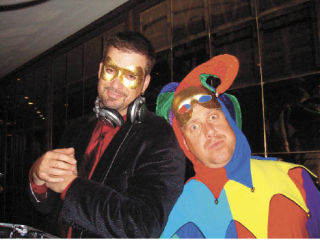 DJ and emcee duo Troy McVicker (right)
