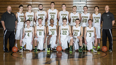 Redmond High's 2013-14 boys basketball team.