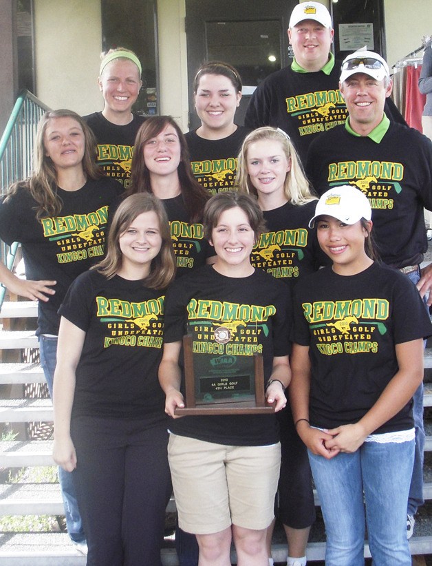 The Redmond High School girls’ golf team placed fourth in the state at the 4A level this year