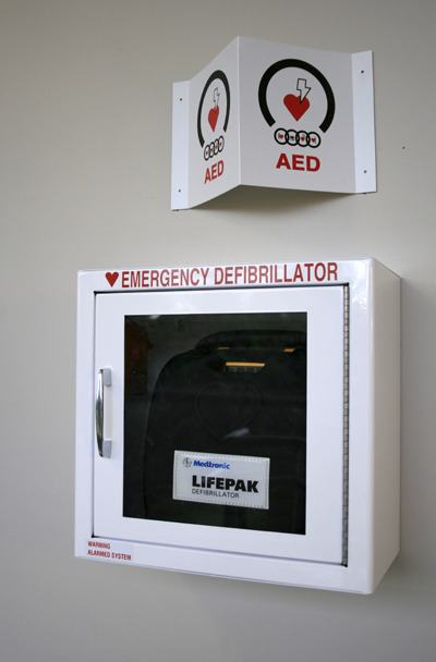 Redmond Junior High School now has two new automated external defibrillators (AEDs) on campus