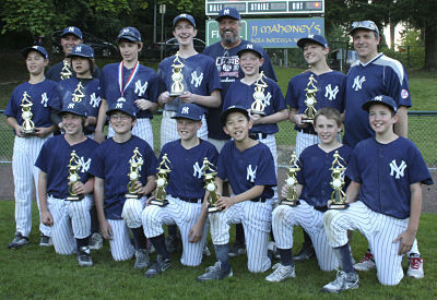 The Redmond North Little League major Yankees won the city crown with a 15-3 victory over the Redmond West Nationals on June 10 at Hartman Park.