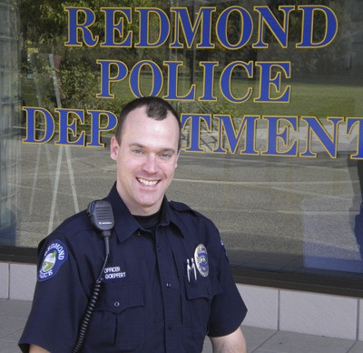 Redmond police officer Tom Goepfert earned the Lt. John Miner “Excellence in Policing” Award.