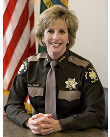 King County Sheriff Sue Rahr will step down on March 31 to become the new director of the Washington State Criminal Justice Training Commission. She was elected sheriff in 2005 and was the first woman to hold the position in the county.