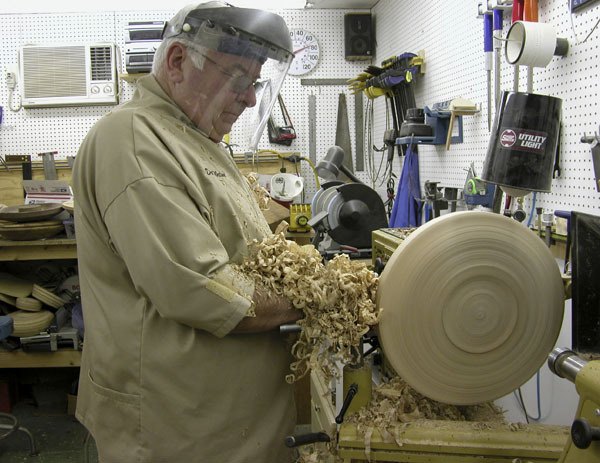The May 15 Redmond Saturday Market will feature a wood turning demonstration by Market vice president Dick Watson