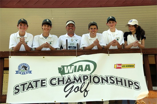 The Bear Creek boys' golf team placed second at the 1B/2B state golf tournament