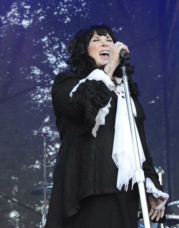 Heart's Ann Wilson belts out a tune during last night's concert at Marymoor Park as part of AEG Live's series.