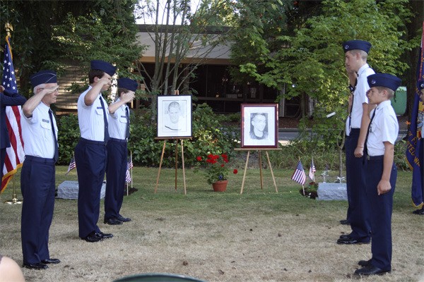 Cadets salute the memory of Shane Swanberg and Joeseph White