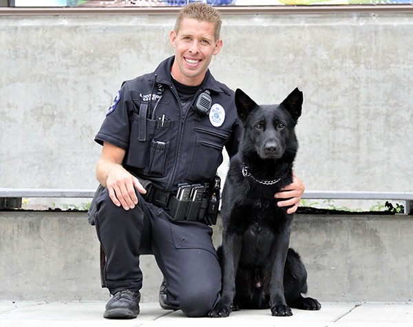 Redmond Police Department officer Sam Hovenden worked with Vader — a German Shepherd — for seven and a half years in the local K-9 unit.
