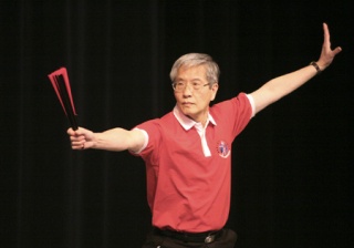 David Lau performs Tai Chi to music on the stage in the multipurpose room during a Chinese New Year lunch at the Redmond Senior Center last year. The senior center will have a Chinese New Year lunch once again this year at 11:30 a.m. Thursday