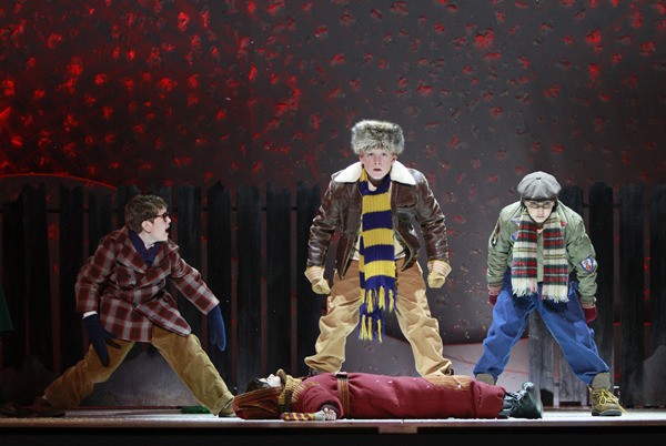 Eleven-year-old Keenan Barr (right) of Redmond is one of more than a dozen children in the 5th Avenue Theatre production of 'A Christmas Story: the Musical.' The production is a stage adaptation of the 1983 holiday movie of the same name. The production follows Ralphie Parker