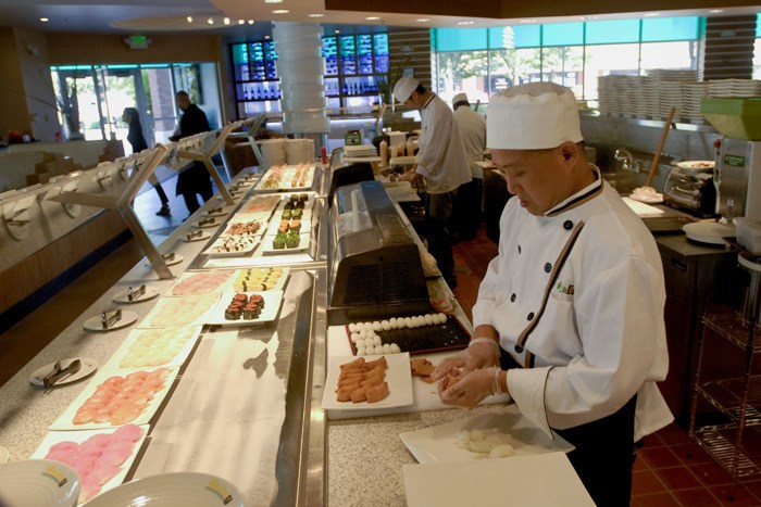 Haiku Sushi and Seafood Buffet's grand opening was  Tuesday. The restaurant is one of many businesses in Redmond Town Center that have opened in the last few months or are opening in the near future.