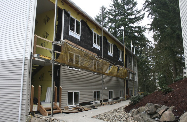 Building 3 at the Sammamish Ridge Apartments is almost completely rebuilt and should be open to rent by mid-February