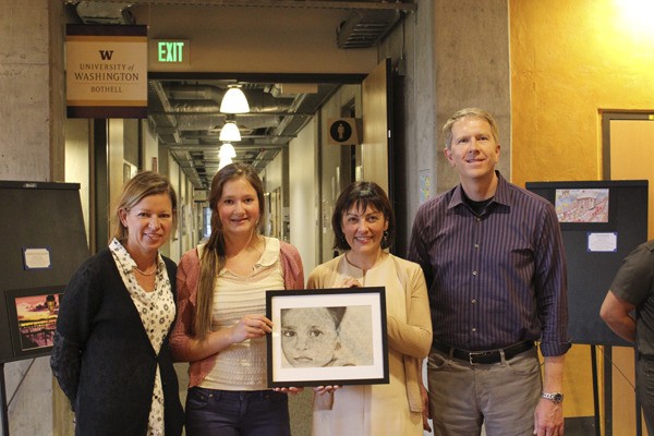Contest winner Alex Eppenauer (second from left)
