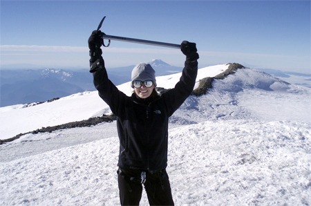Redmond native Carol Roll triumphantly summited Mt. Rainier and raised more than $8
