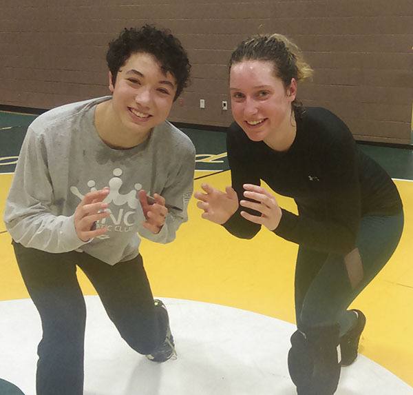 Redmond High’s Nadia Medvinsky and Madi McDaniel will compete at Mat Classic XXVIII this weekend at the Tacoma Dome.