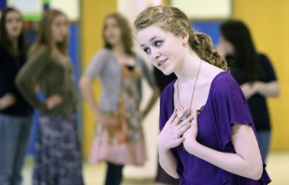Giselle Gonzales performs during a rehearsal for “Pirates of Penzance