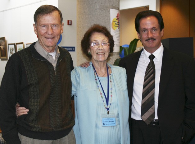 Outstanding volunteers (from left) Richard Williams