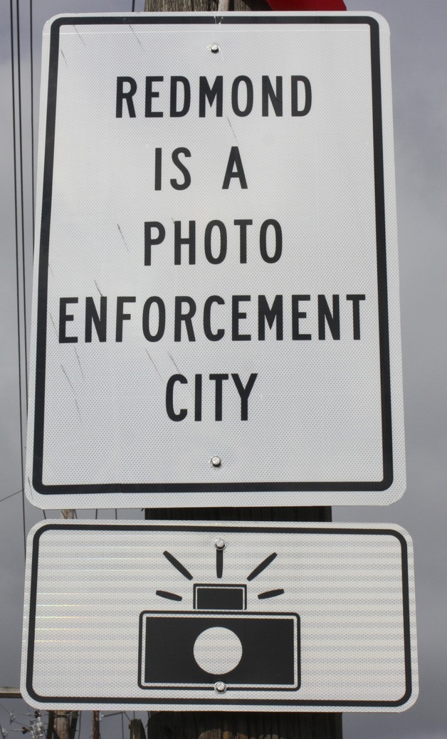 There are three red-light cameras and one school-zone speeding camera as part of the city's pilot program.