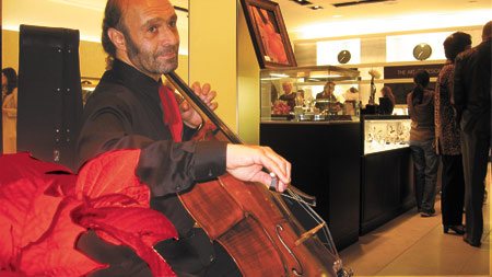 Cellist Ashraf Hakim has played at various Eastside venues