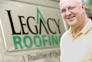 Legacy Roofing founder and CEO Cliff Hurn takes pride in his company providing “a tradition of quality” to customers.