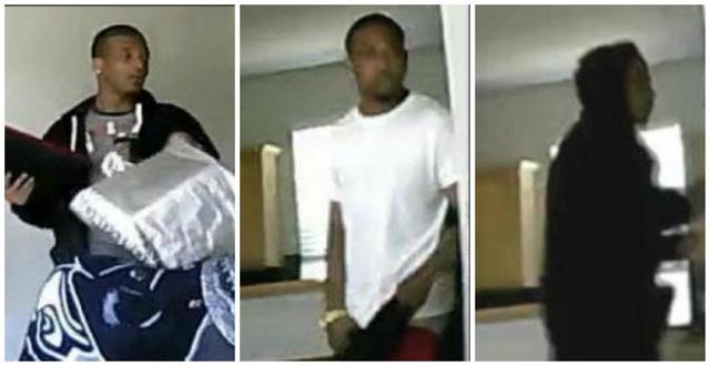 Police are seeking the identities of these burglary suspects. Courtesy of the Redmond Police Department