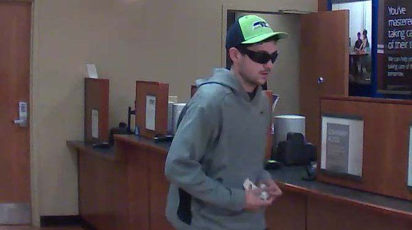 Chase Bank robbery suspect. Courtesy of the Redmond Police Department