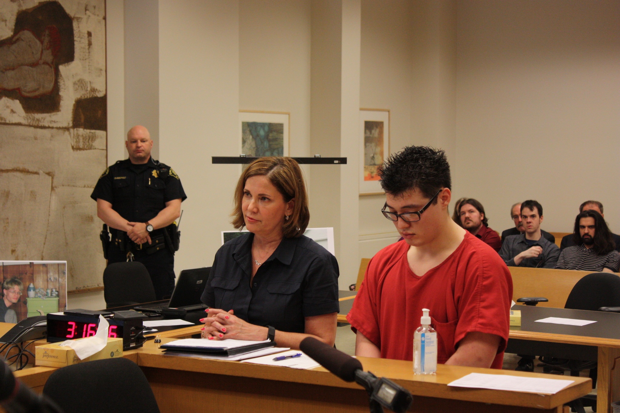 Robert Malsch faces Judge Mary Roberts with his attorney Colleen Hartl in court on Friday afternoon. Samantha Pak