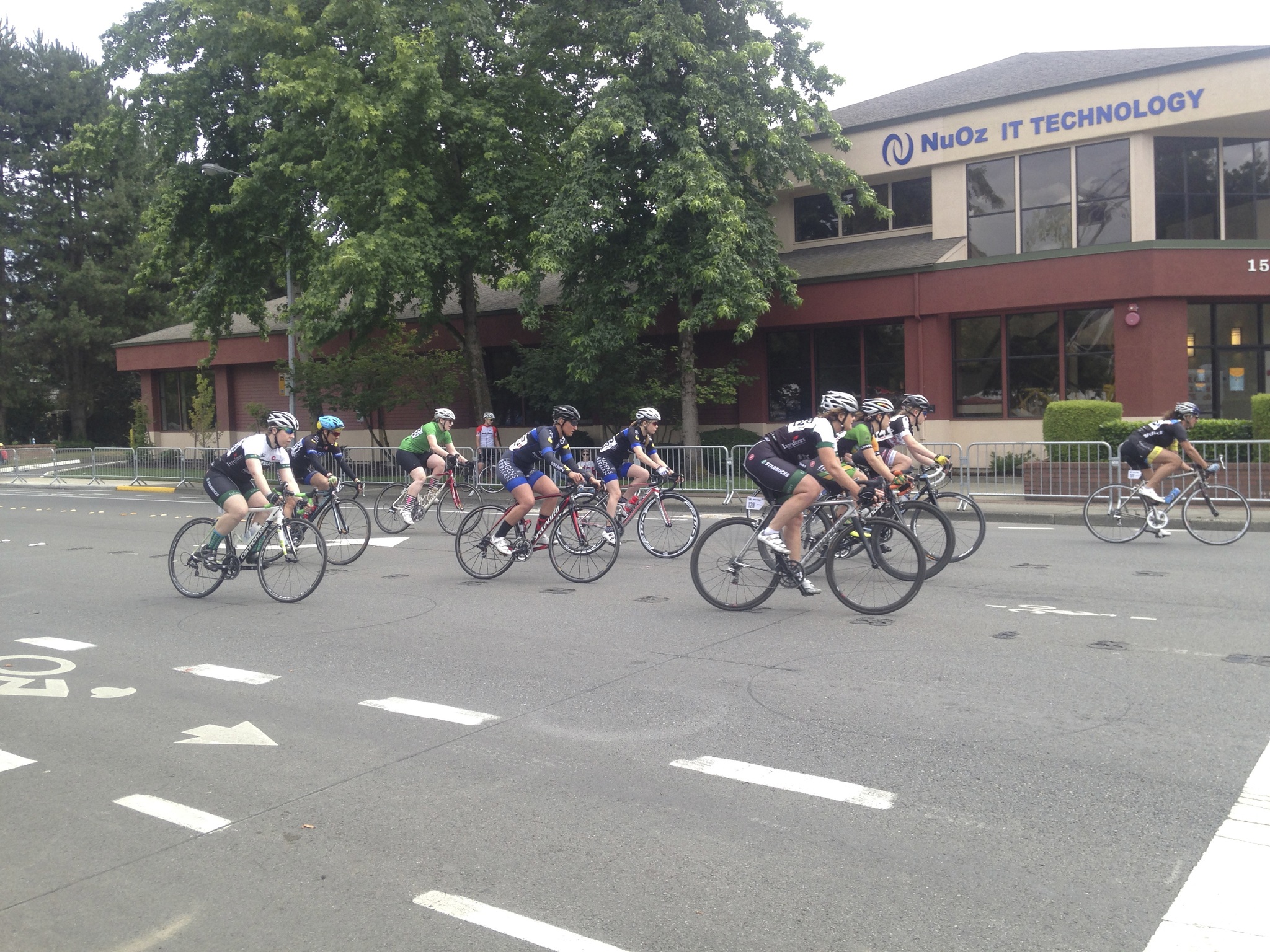 Cyclists participate in the criterium races at Derby Days in downtown Redmond. Courtesy of Amany Aamir