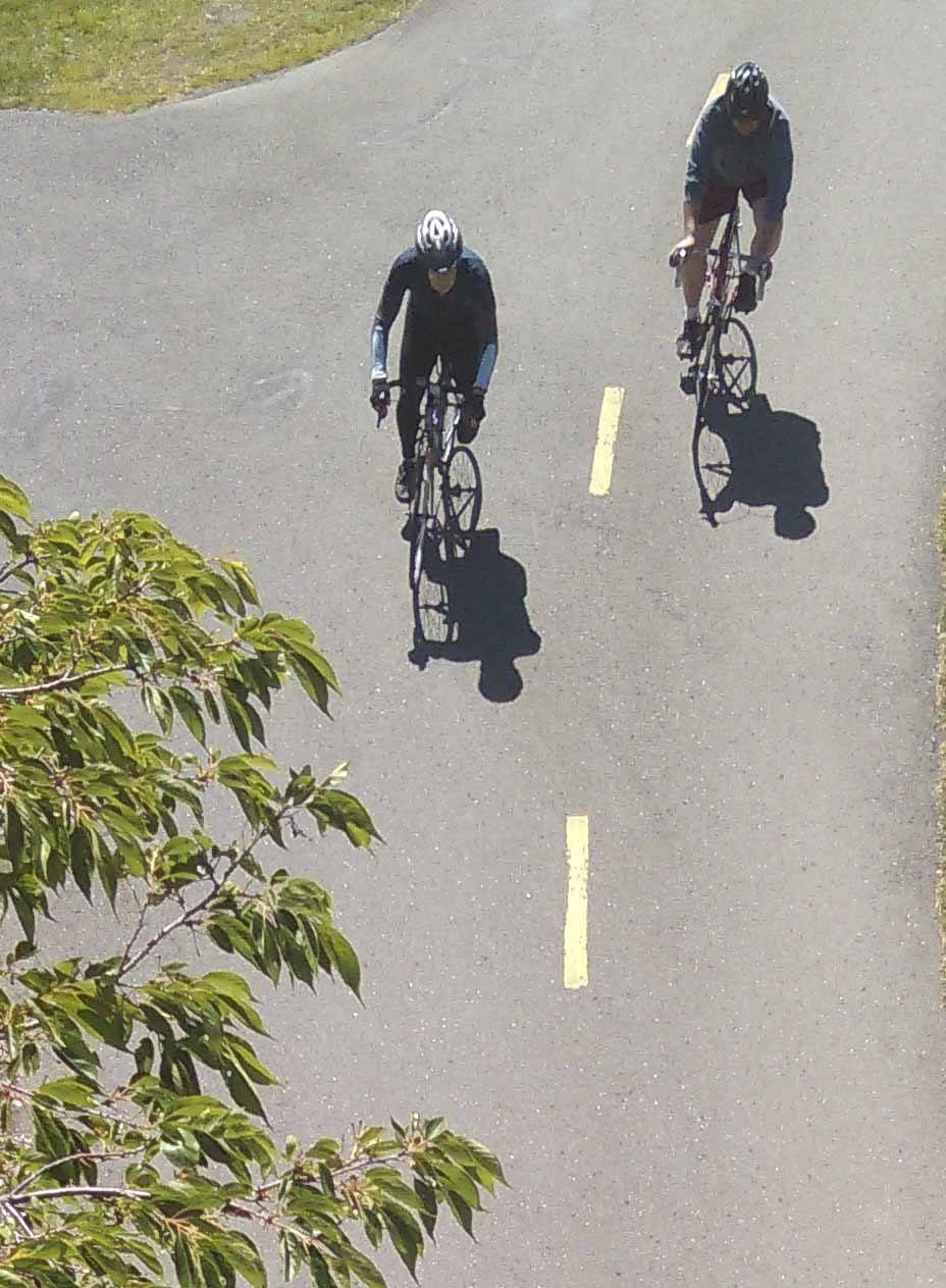 Bicyclists ride the Sammamish River Trail at Luke McRedmond Landing. Reporter file photo