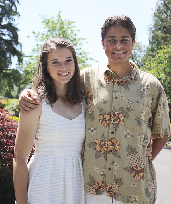 The Overlake School’s Julia Turner and Quinn Taylor spoke at their commencement ceremony.