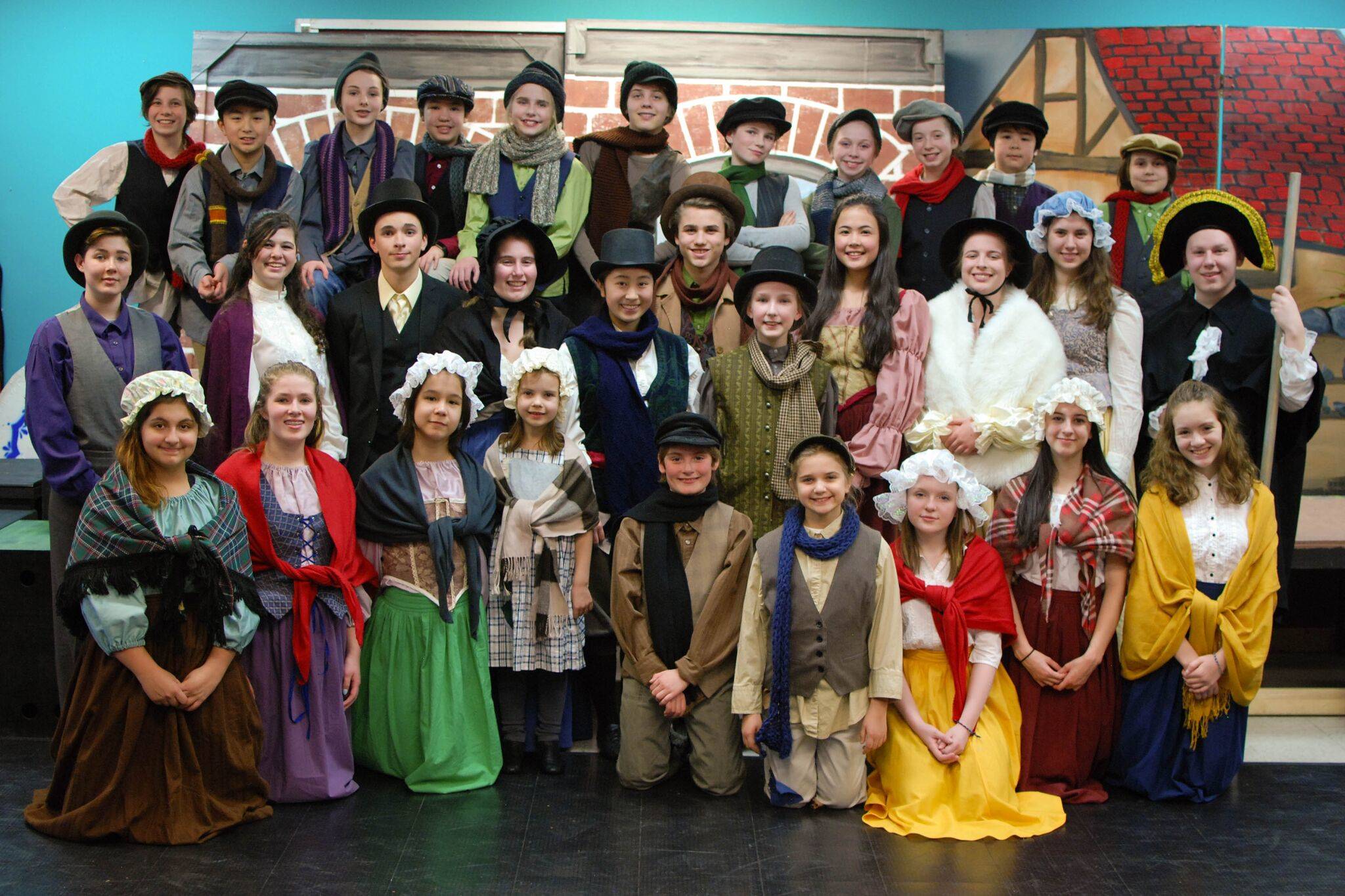 The local cast of “Oliver!” Courtesy photo