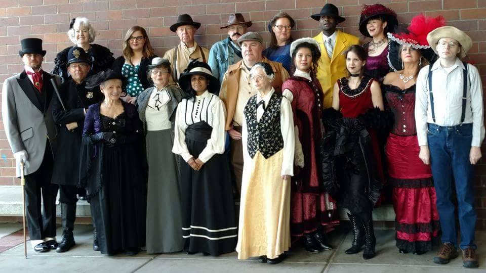 Redmond Historical Society volunteers delved back in time on May 20 in downtown Redmond. Courtesy of Dan Shaffer