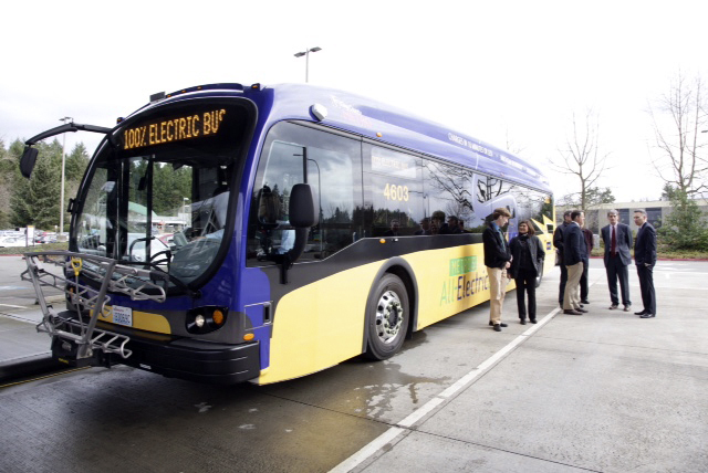 A Proterra all-electric coach bus that Metro Transit operates. Photo courtesy of King County
