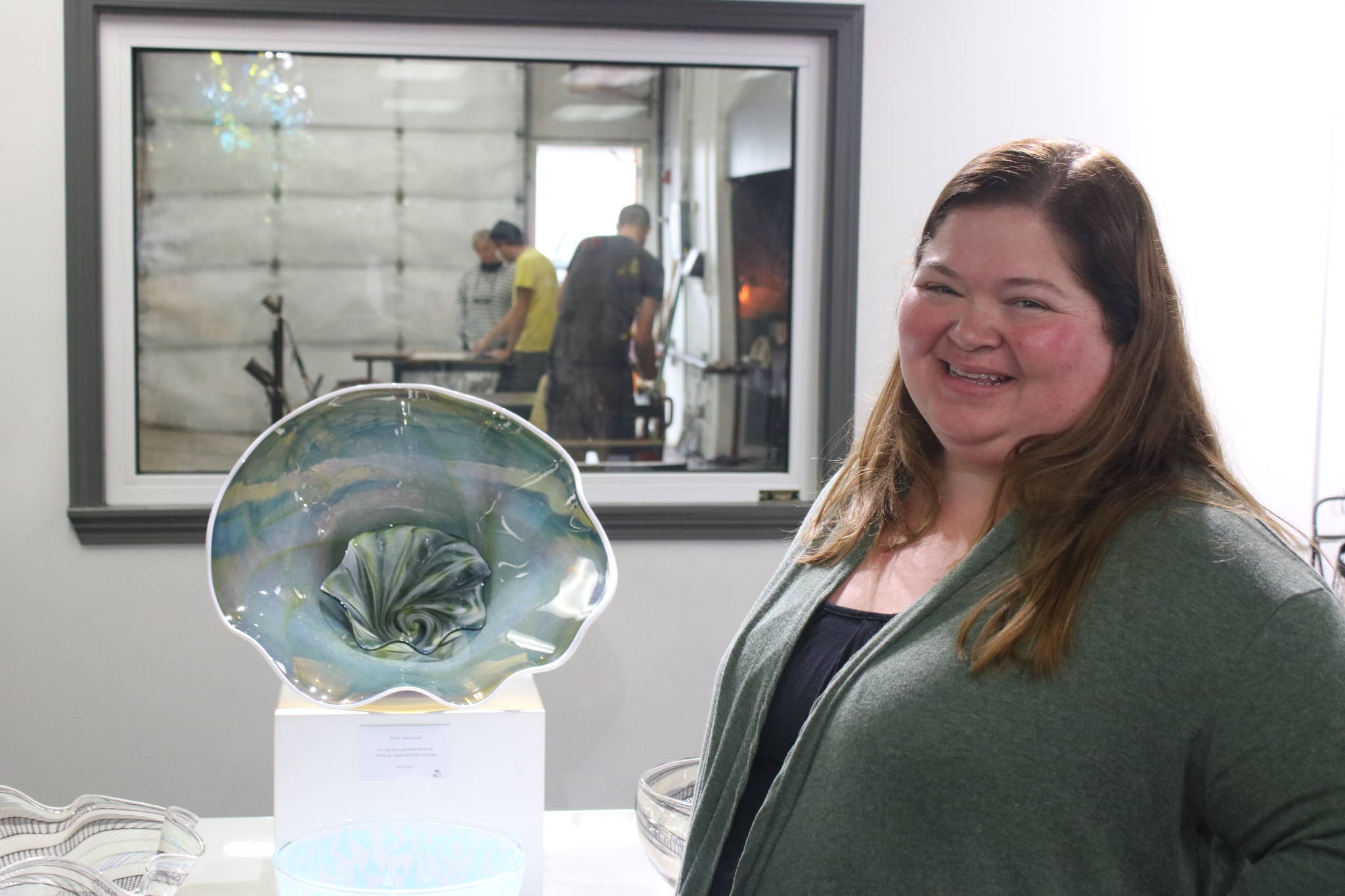 Heather Mathieson owns Redmond School of Glass along with her husband. The couple bought it around four years ago. Aaron Kunkler/Redmond Reporter