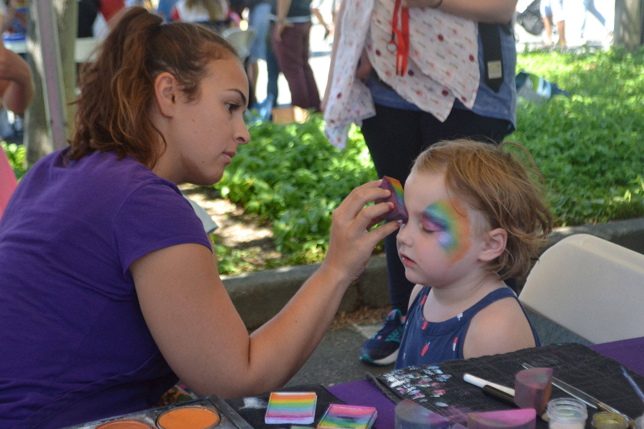 Face painting is one of the many activities for kids at Derby Days in Redmond. Katie Metzger/staff photo